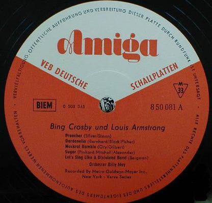 Bing Crosby, Louis Armstrong : Bing Crosby Und Louis Armstrong (LP, Mono)