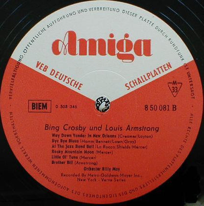 Bing Crosby, Louis Armstrong : Bing Crosby Und Louis Armstrong (LP, Mono)