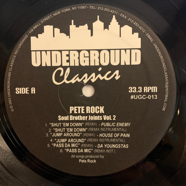 Pete Rock : Soul Brother Joints Vol. 2 (LP, Unofficial)