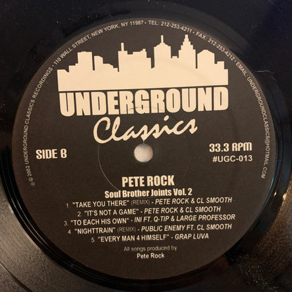 Pete Rock : Soul Brother Joints Vol. 2 (LP, Unofficial)