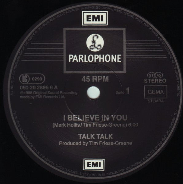 Talk Talk : I Believe In You (12", Single)