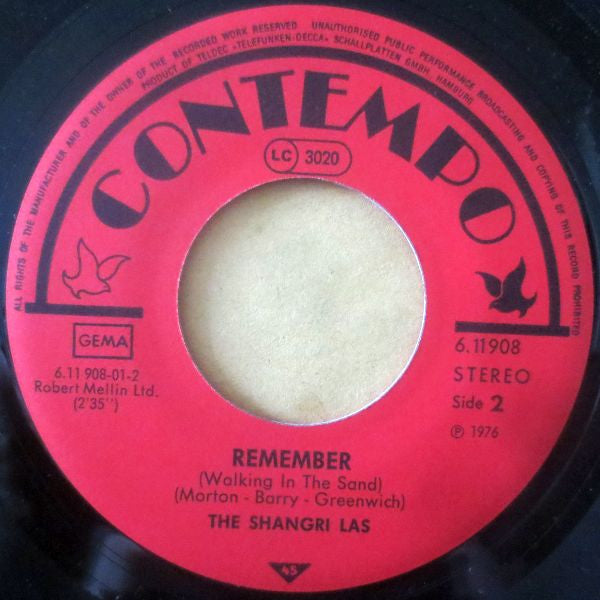 The Shangri-Las : Leader Of The Pack / Remember (Walking In The Sand) (7", Single, RE)