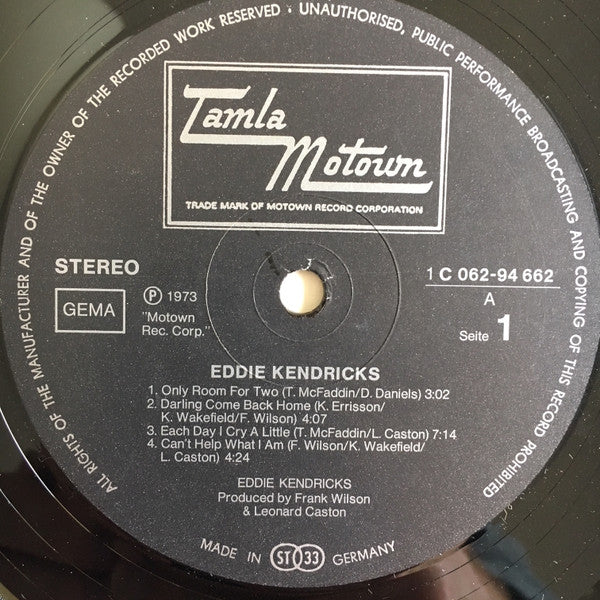 Eddie Kendricks : Eddie Kendricks (LP, Album)