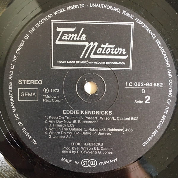 Eddie Kendricks : Eddie Kendricks (LP, Album)