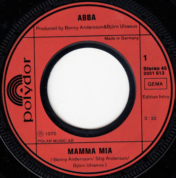 ABBA : Mamma Mia (7", Single)