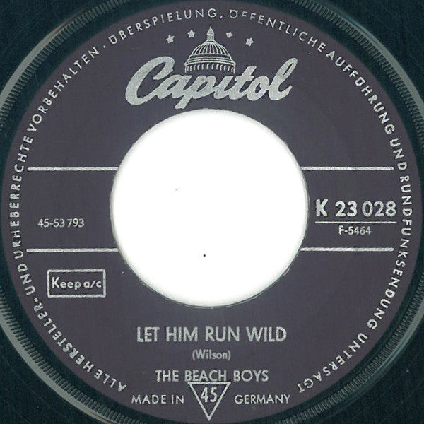 The Beach Boys : California Girls / Let Him Run Wild (7", Single)