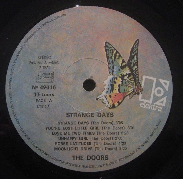 The Doors : Strange Days (LP, Album, RE)