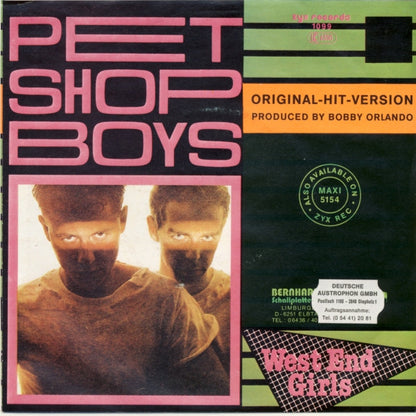 Pet Shop Boys : West End Girls (7", Single, RP)