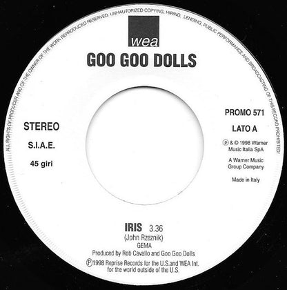 Goo Goo Dolls / Seal : Iris / Human Beings (7", Promo)