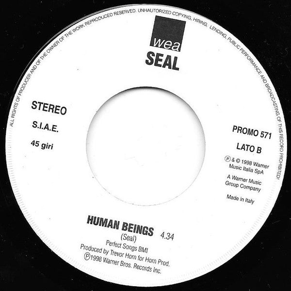 Goo Goo Dolls / Seal : Iris / Human Beings (7", Promo)