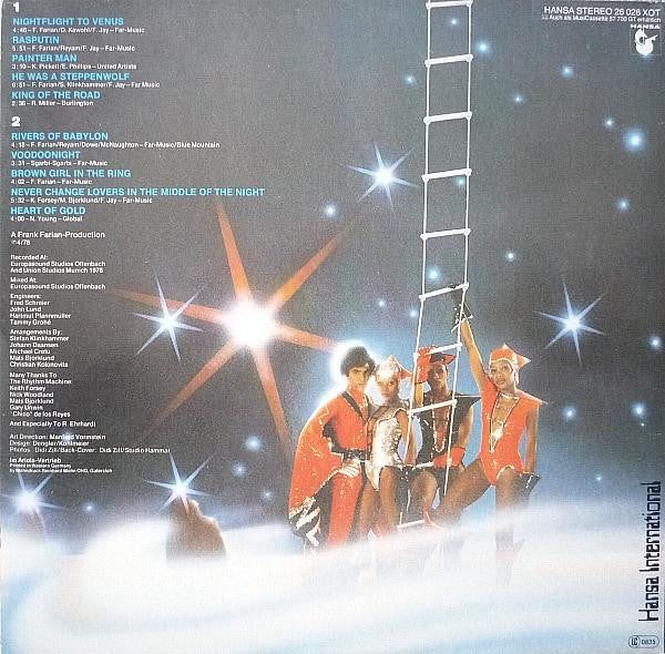 Boney M. : Nightflight To Venus (LP, Album, Fou)