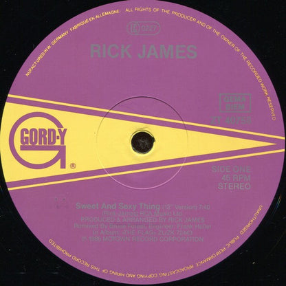 Rick James : Sweet And Sexy Thing (12", Maxi)