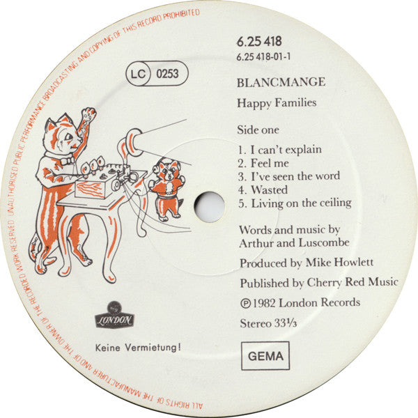 Blancmange : Happy Families (LP, Album)