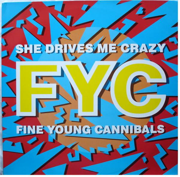 Fine Young Cannibals : She Drives Me Crazy (12", Maxi, Red)