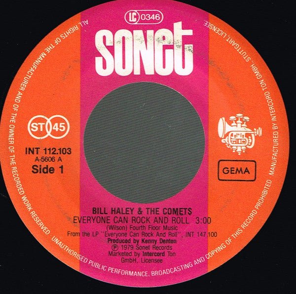 Bill Haley & The Comets* : Everyone Can Rock And Roll (7", Single)