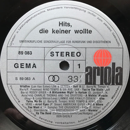 Various : Hits, Die Keiner Wollte (LP, Comp, Promo)