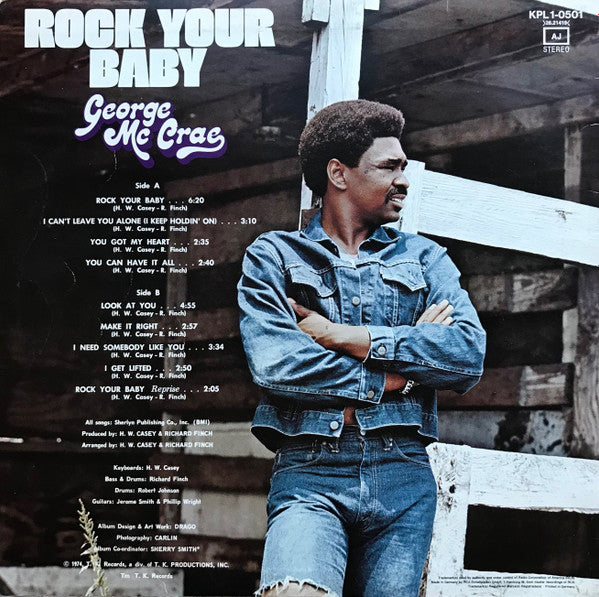 George Mc Crae* : Rock Your Baby (LP, Album, RP)