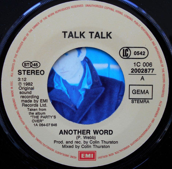 Talk Talk : Another Word (7", Single)