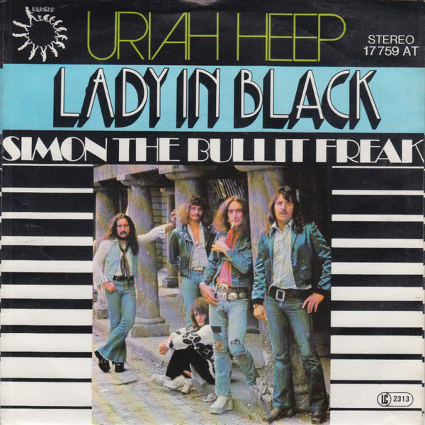 Uriah Heep : Lady In Black (7", Single, RE)