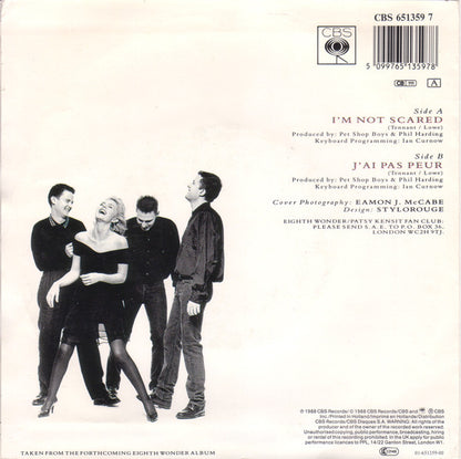 Eighth Wonder : I'm Not Scared (7", Single)