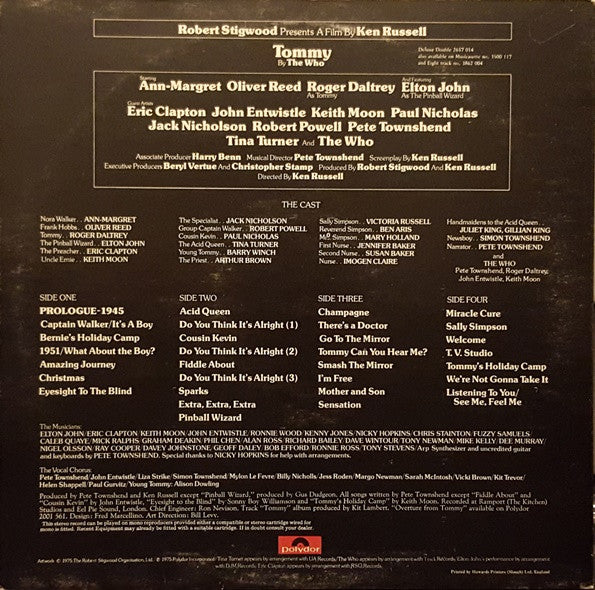 Various : Tommy (Original Soundtrack Recording) (2xLP, Album)