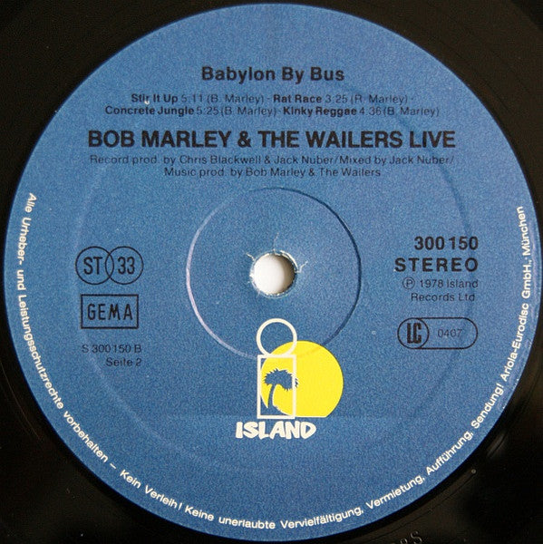 Bob Marley & The Wailers : Babylon By Bus (2xLP, Album)