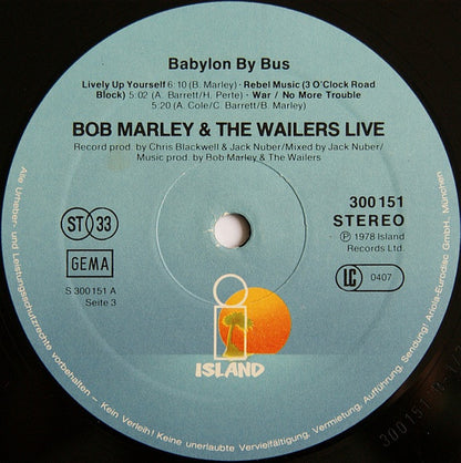 Bob Marley & The Wailers : Babylon By Bus (2xLP, Album)