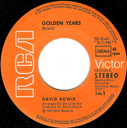 David Bowie : Golden Years (7", Single)