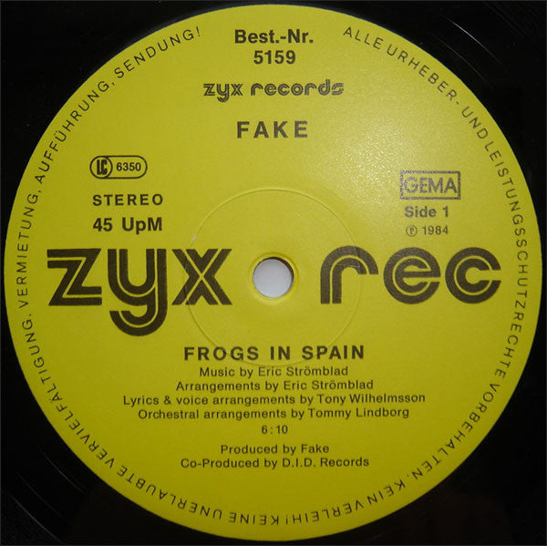 Fake : Frogs In Spain (12")