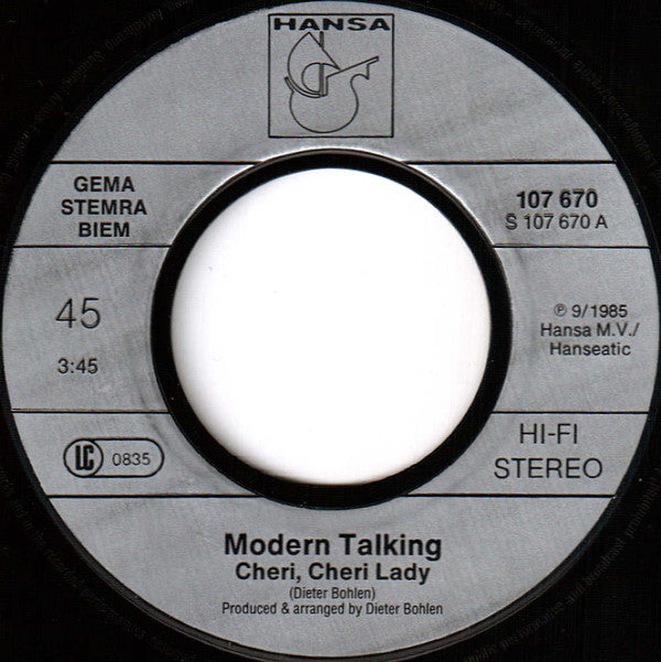 Modern Talking : Cheri, Cheri Lady (7", Single)