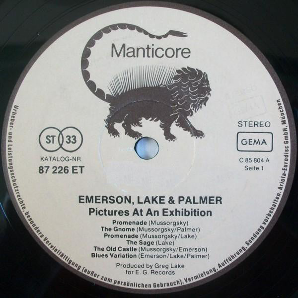 Emerson, Lake & Palmer : Pictures At An Exhibition (LP, Album, RE, Gat)