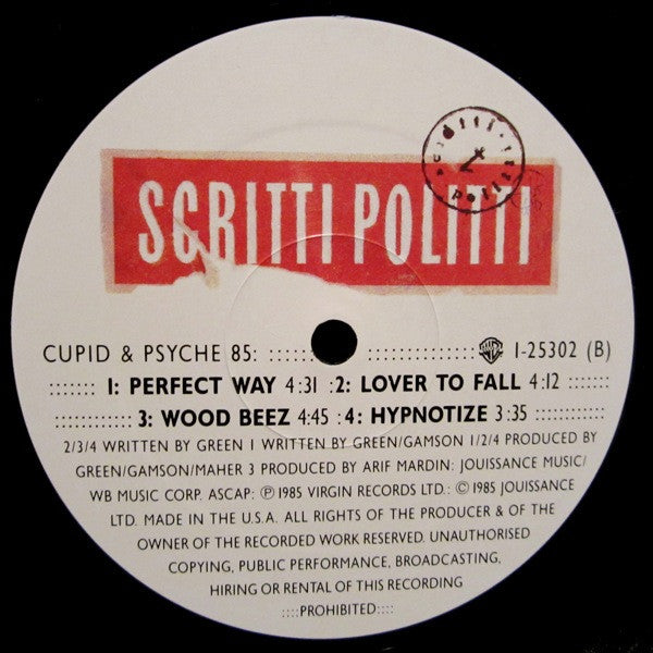 Scritti Politti : Cupid & Psyche 85 (LP, Album)