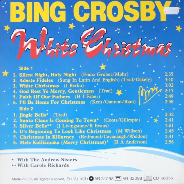 Bing Crosby : White Christmas (LP, RE)