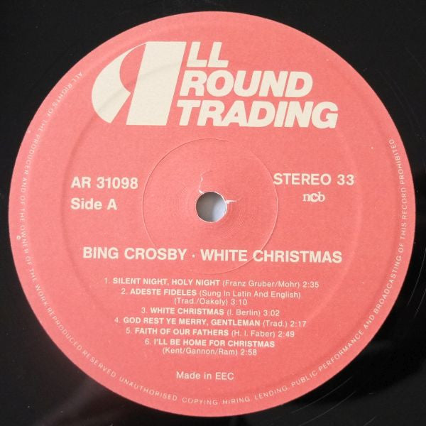 Bing Crosby : White Christmas (LP, RE)