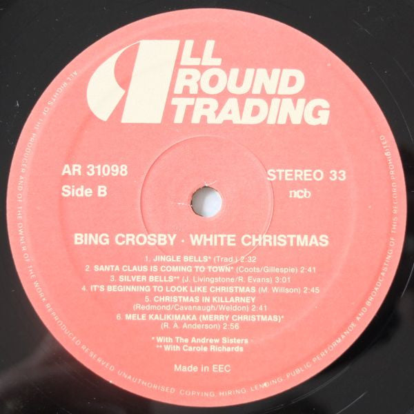 Bing Crosby : White Christmas (LP, RE)