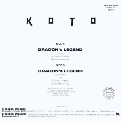 Koto : Dragon's Legend (12", Maxi)