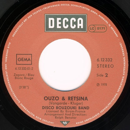 Disco Bouzouki Band* : Giorgio / Ouzo & Retsina (7", Single)