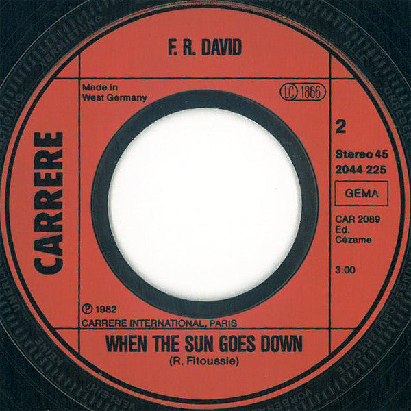 F-R David* : Words (7", Single)