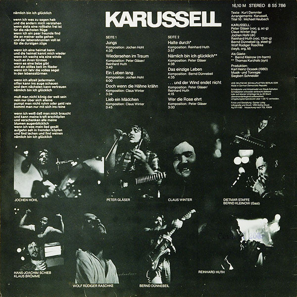 Karussell : Das Einzige Leben (LP, Album, Dar)