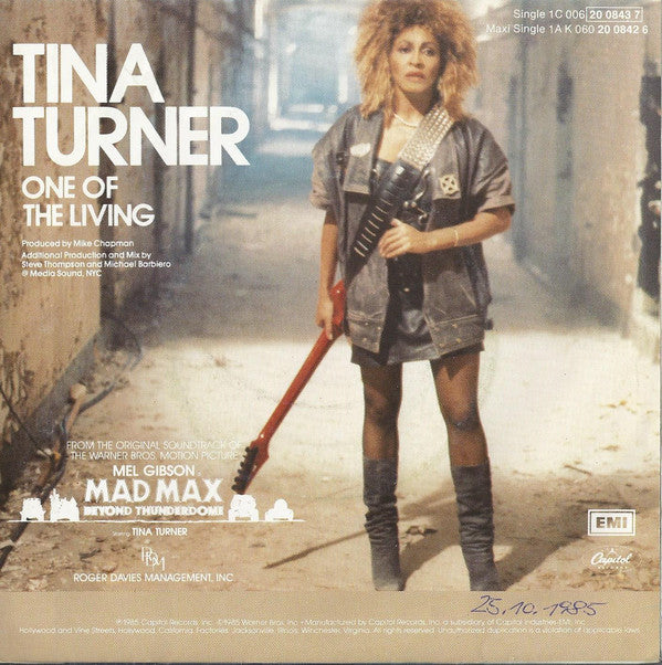 Tina Turner : One Of The Living (7", Single)