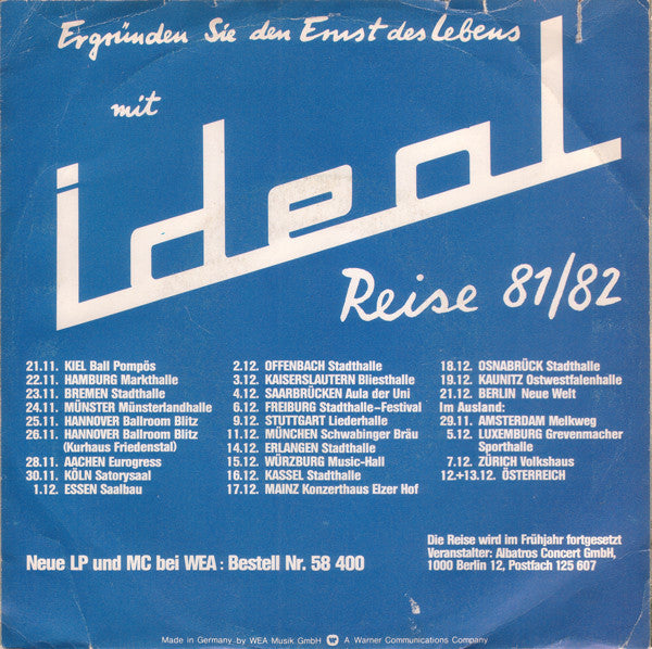 Ideal (3) : Eiszeit / Schwein (7", Single)