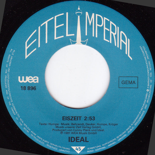 Ideal (3) : Eiszeit / Schwein (7", Single)