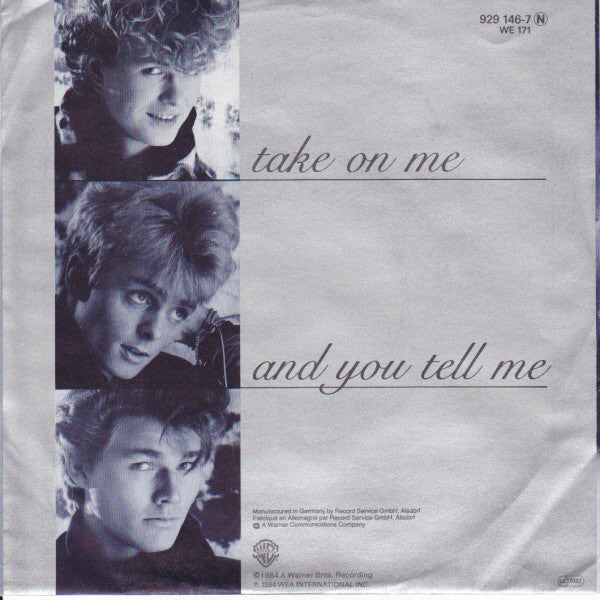 a-ha : Take On Me (7", Single)