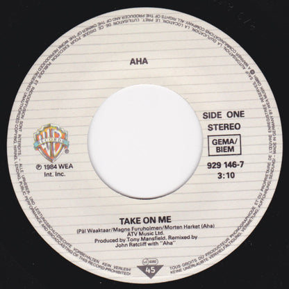 a-ha : Take On Me (7", Single)