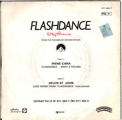 Irene Cara : Flashdance... What A Feeling (7", Single)