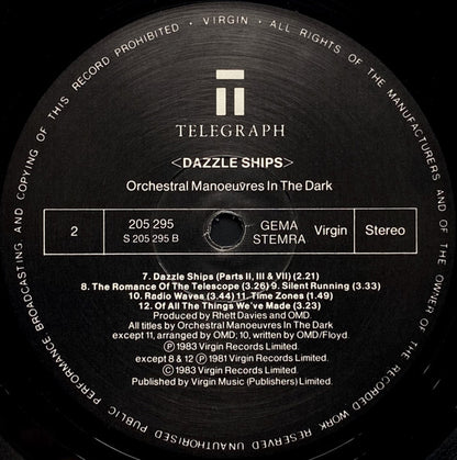 OMD* : Dazzle Ships (LP, Album)