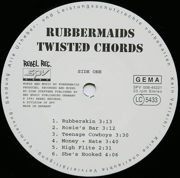 Rubbermaids : Twisted Chords (LP, Album)