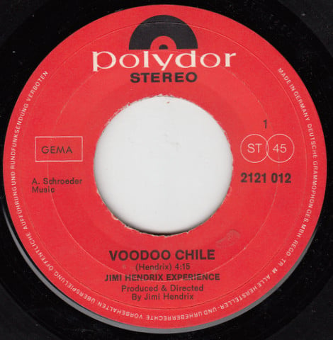 The Jimi Hendrix Experience : Voodoo Chile / Watchtower (7", Single)