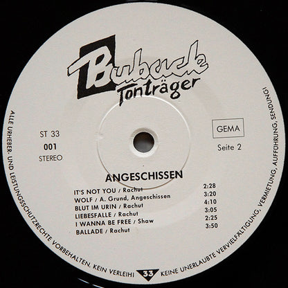 Angeschissen : Angeschissen (LP, Album)