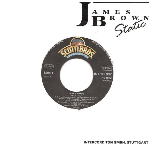 James Brown : Static (7", Single)